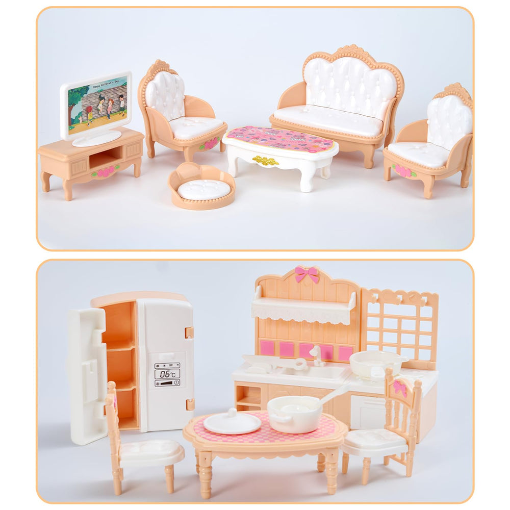 Thildani wardrobe-door opens for easy dress-up and organization.