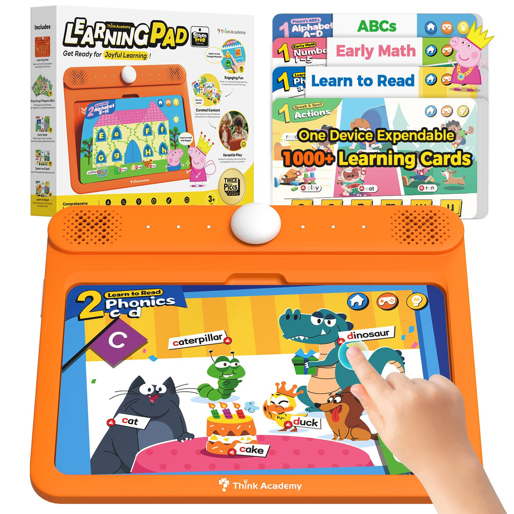 Think Academy Learning Pad screen-free design supports focused learning.