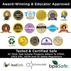 Think Tank Scholar flashcards coated-edges offer durable, easy-to-handle practice cards