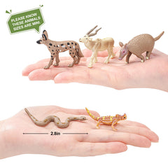 ThinkBAY Golden Jackal figurine supports animal behavior storytelling in kids' dioramas.