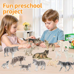 THINKBAY educational wolf playset supports creativity and storytelling during playtime.