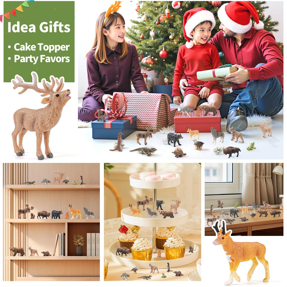 THINKBAY bison figurine with sturdy base for display