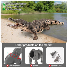 THINKBAY safari themed party favors and cake toppers using crocodile figures