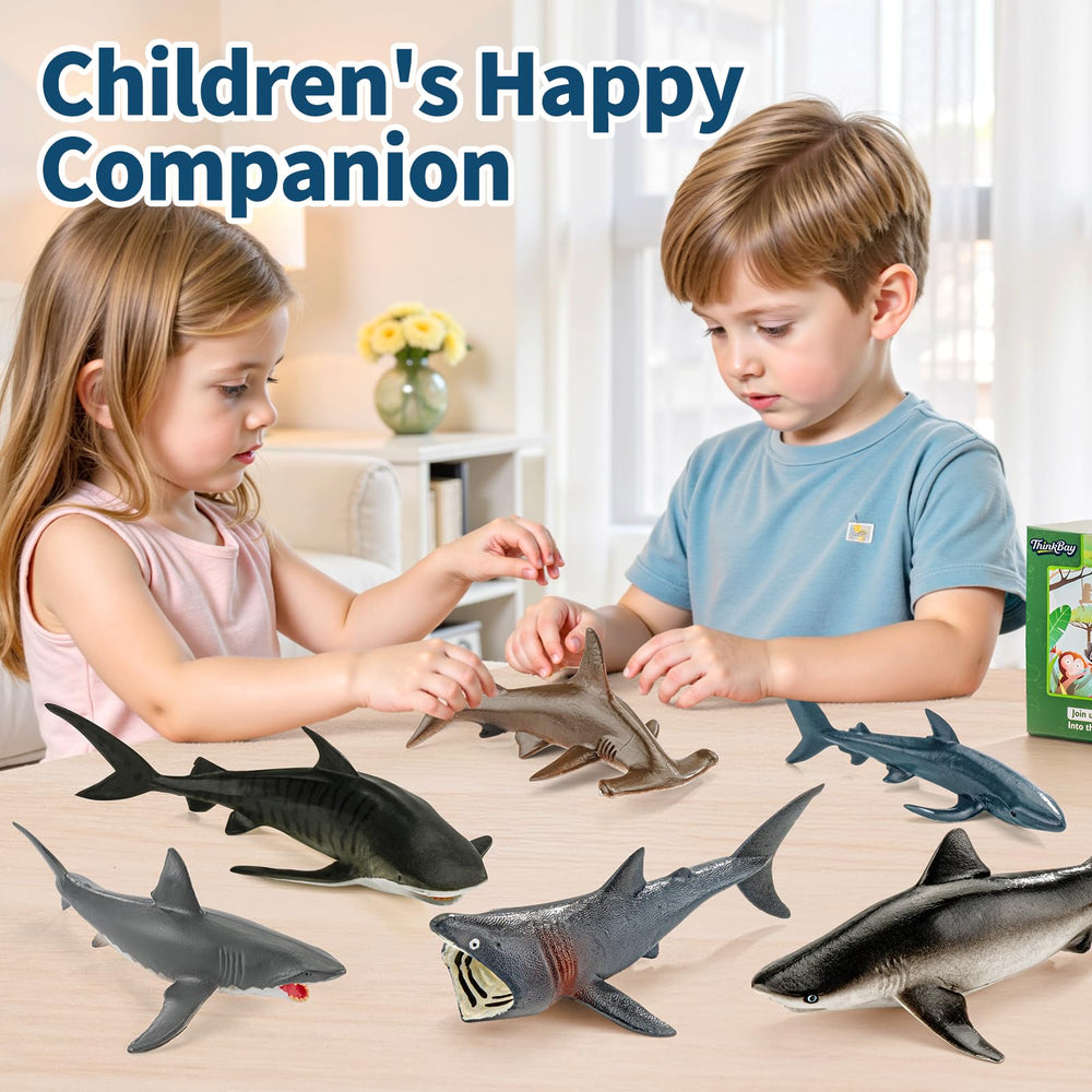 THINKBAY shark cake toppers for themed dessert ideas.