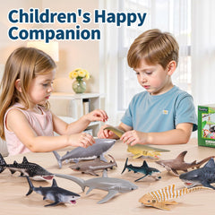 THINKBAY Blacktip Shark figurine offers durable play and eye-catching shelf decor.