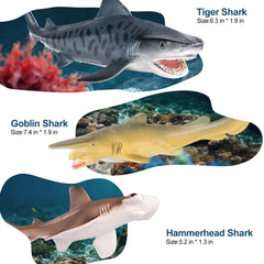 THINKBAY Tiger Shark figurine supports creative storytelling and kid-safe play.