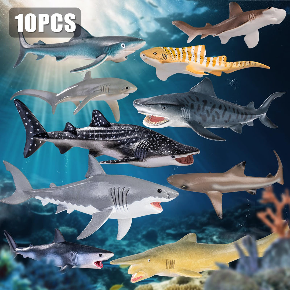 THINKBAY Whale Shark figurine ideal for sensory play and decorative party favors.