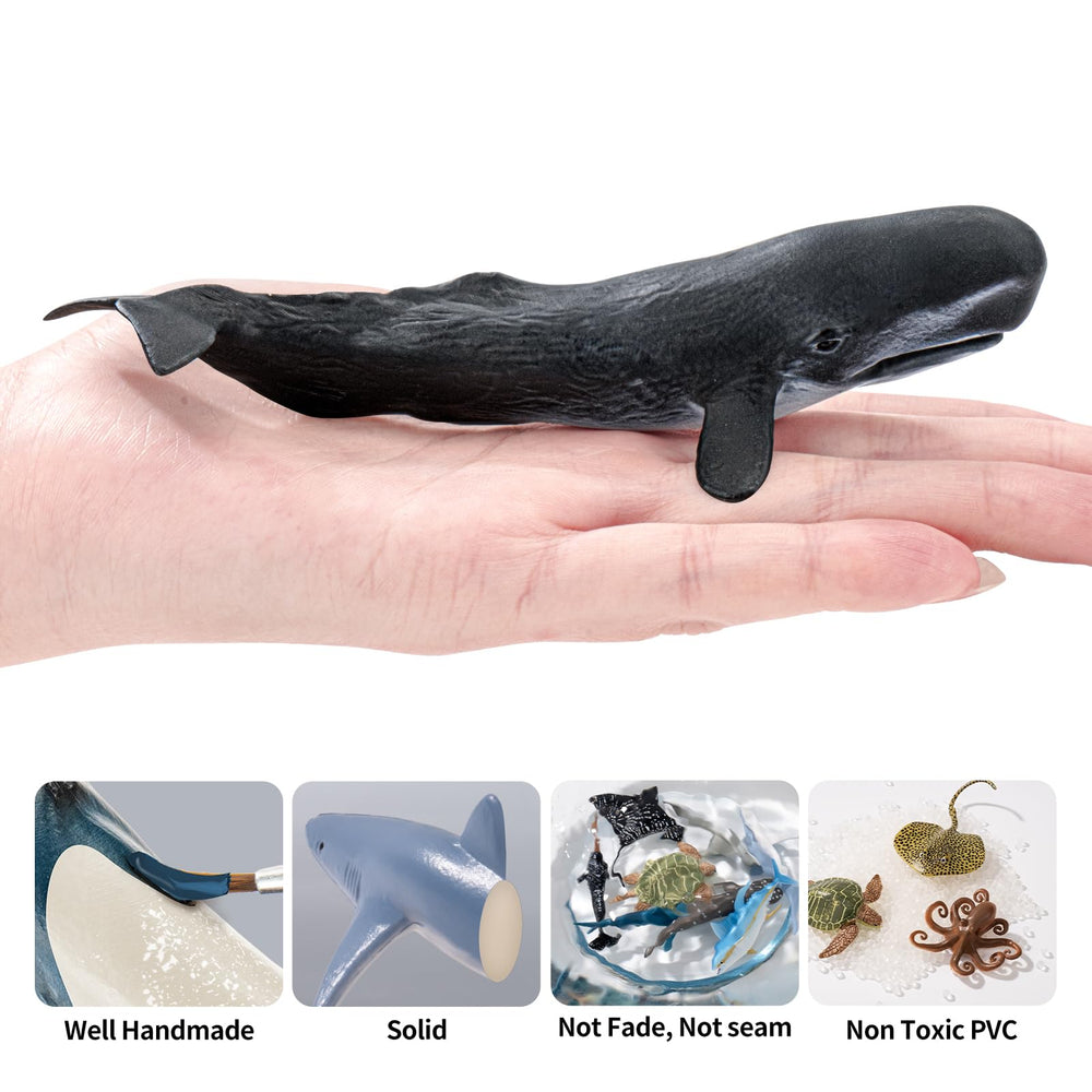 THINKBAY humpback whale figurine adds lifelike detail to crafts.