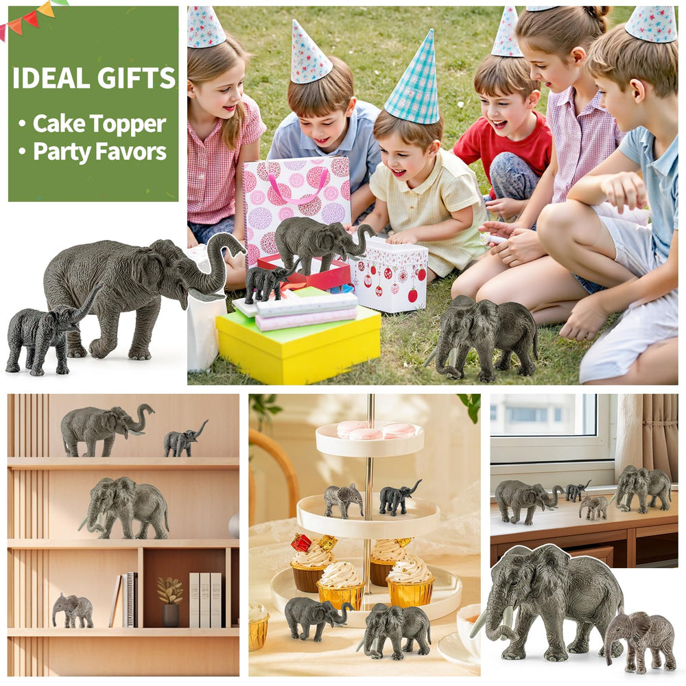 ThinkBAY zoo animals figurine set for crafts and school projects