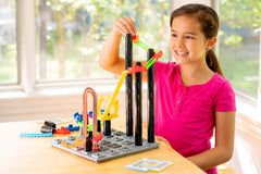 ThinkFun Roller Coaster Challenge car designed for smooth runs.
