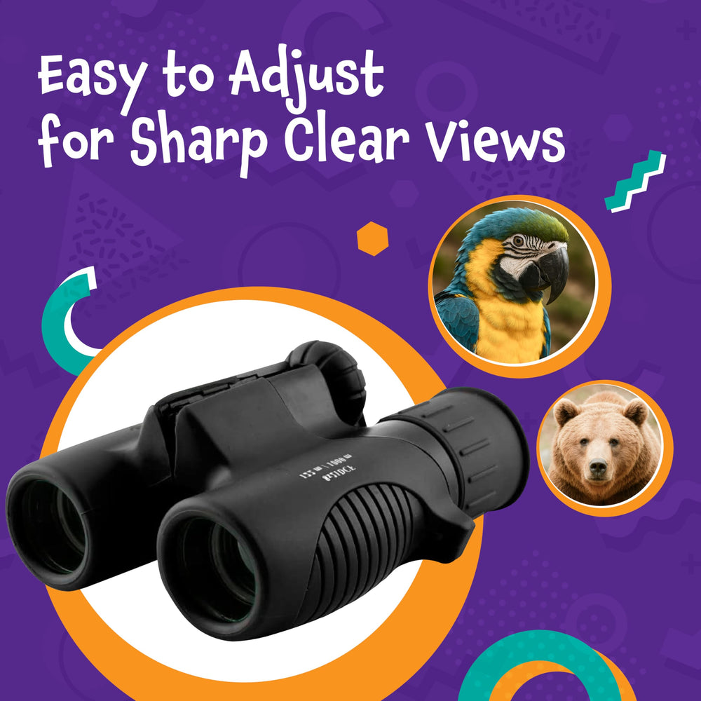 Think Peak binoculars 8x21-magnification deliver bright, detailed views for budding observers.