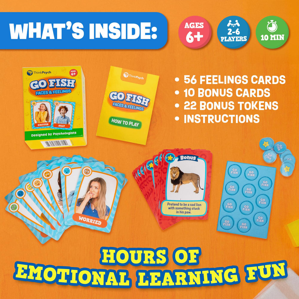 ThinkPsych Go Fish supports 2–6 players for group learning.