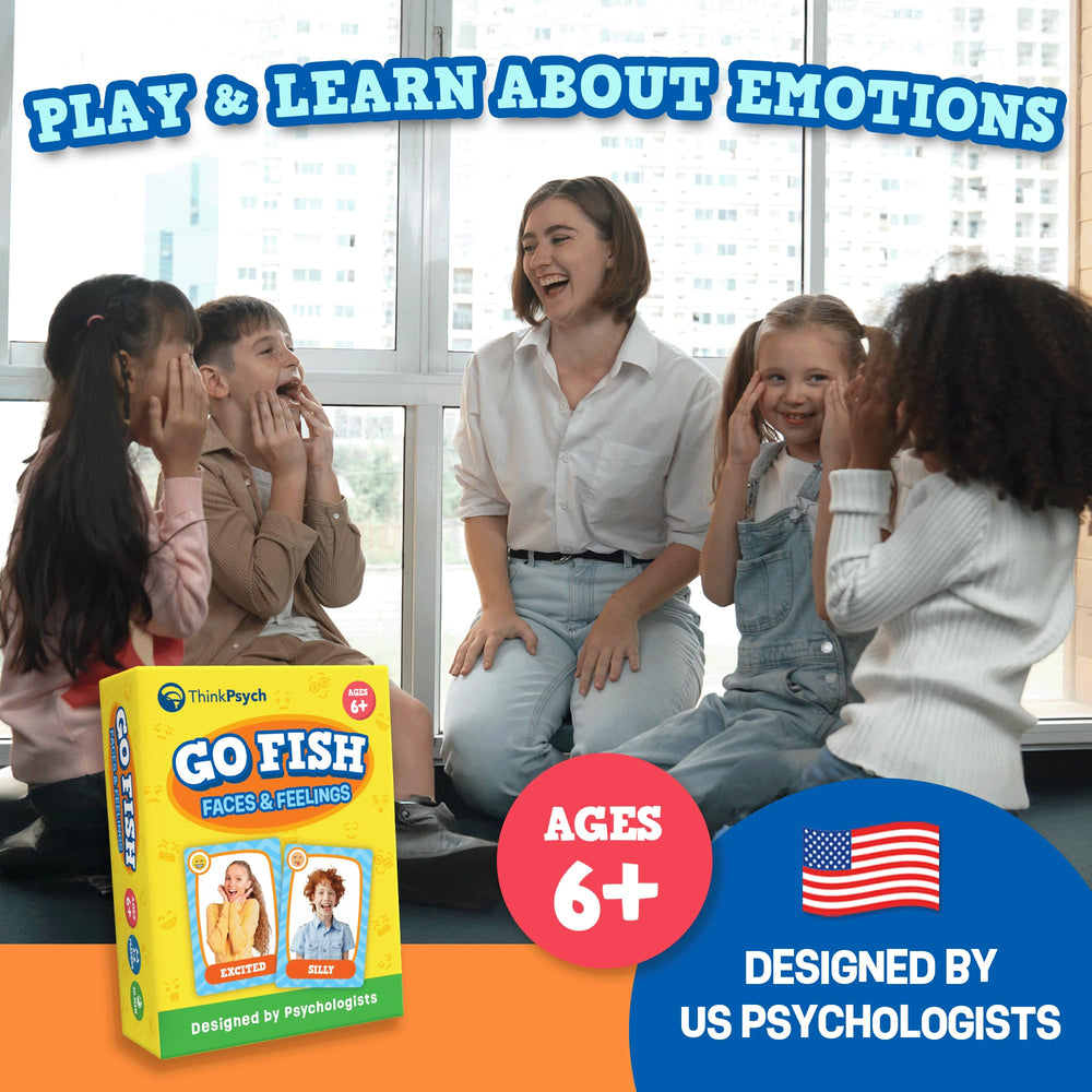 ThinkPsych Go Fish used in a classroom for emotion recognition activity.