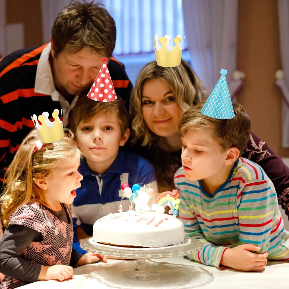 Thinp lightweight party hats won't weigh on guests' heads.