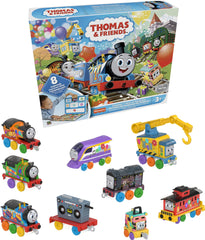 Thomas & Friends gift set front view with colorful trains for imaginative play.