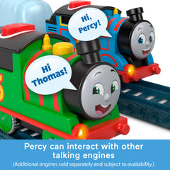 Thomas & Friends Percy sounds and phrases, engine interaction for pretend play.