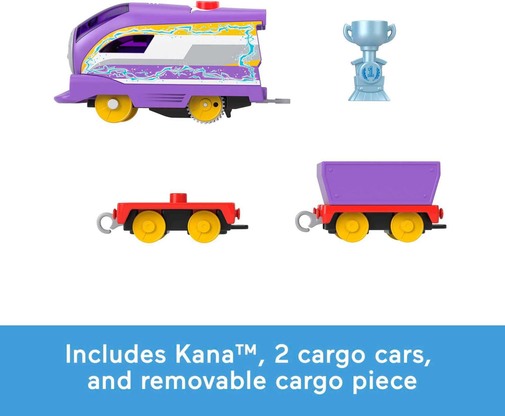 Bright, colorful Kana engine ready for Sodor playtime adventures