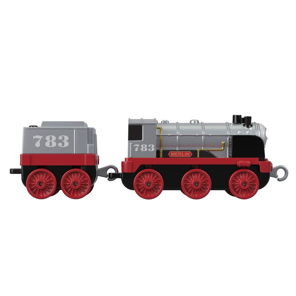 Merlin features bright colors and precise detailing for immersive storytelling on TrackMaster.