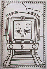 Thomas Coloring and Activity Book with Friends measures 7.75 by 10.75 inches for easy handling.