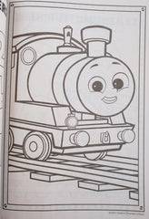 Thomas Coloring and Activity Book with Friends stand-up character feature adds interactive display.