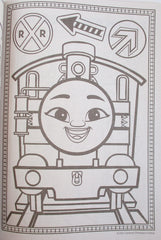 Thomas Coloring and Activity Book with Friends inside pages show friends playing to spark imaginative play.