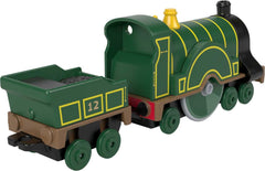 Close-up of Emily engine in bright colors supports imaginative pretend play.