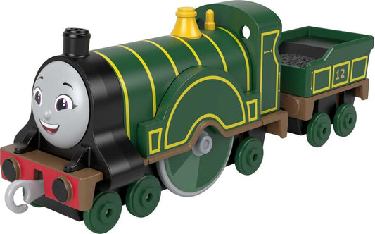 Thomas & Friends Emily engine die-cast push-along for imaginative play and fine motor skills.