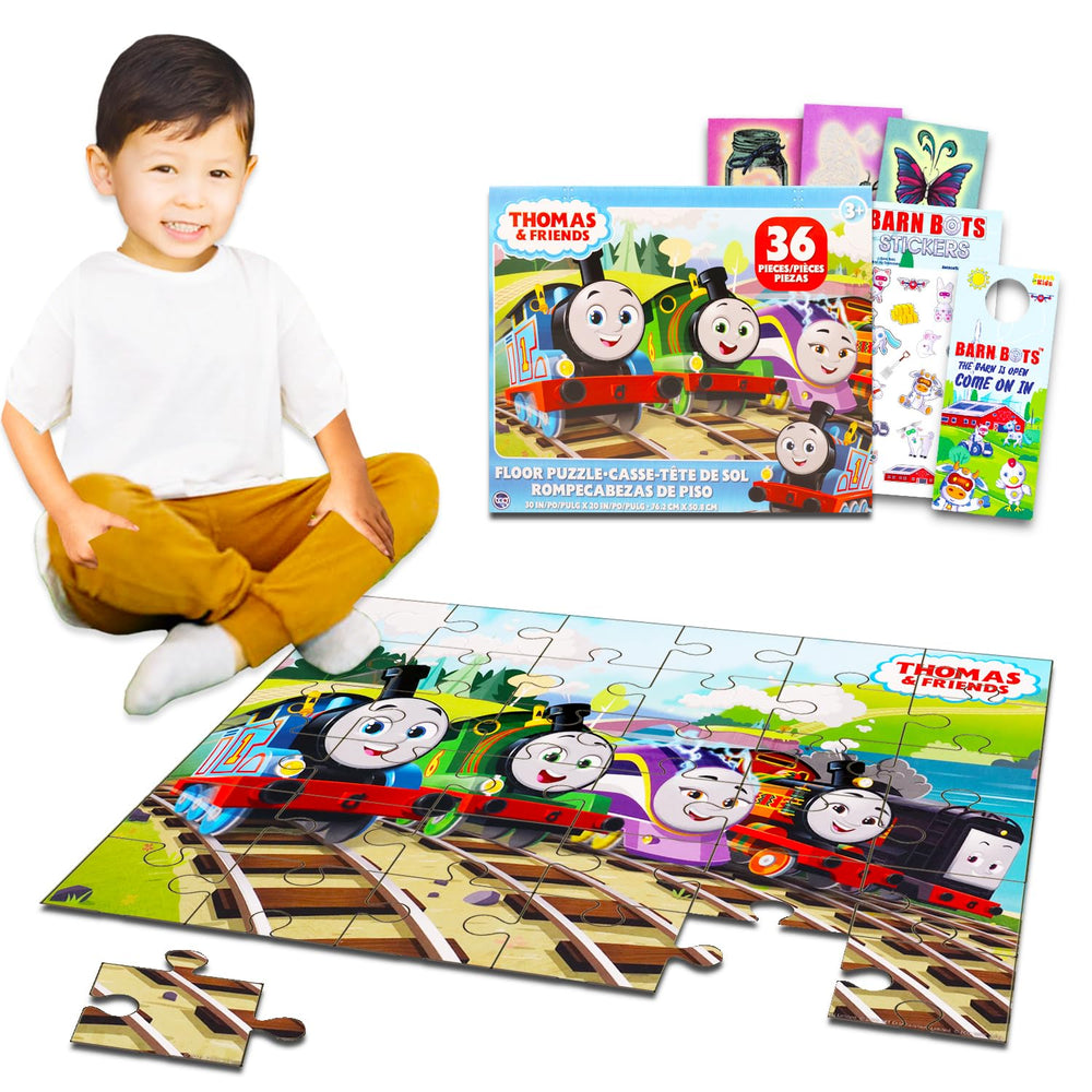 Thomas Friends floor puzzle 36 pieces assembled for family play
