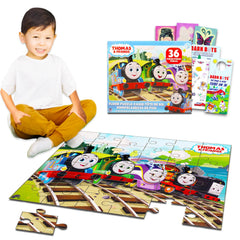 Thomas Friends floor puzzle 36 pieces assembled for family play
