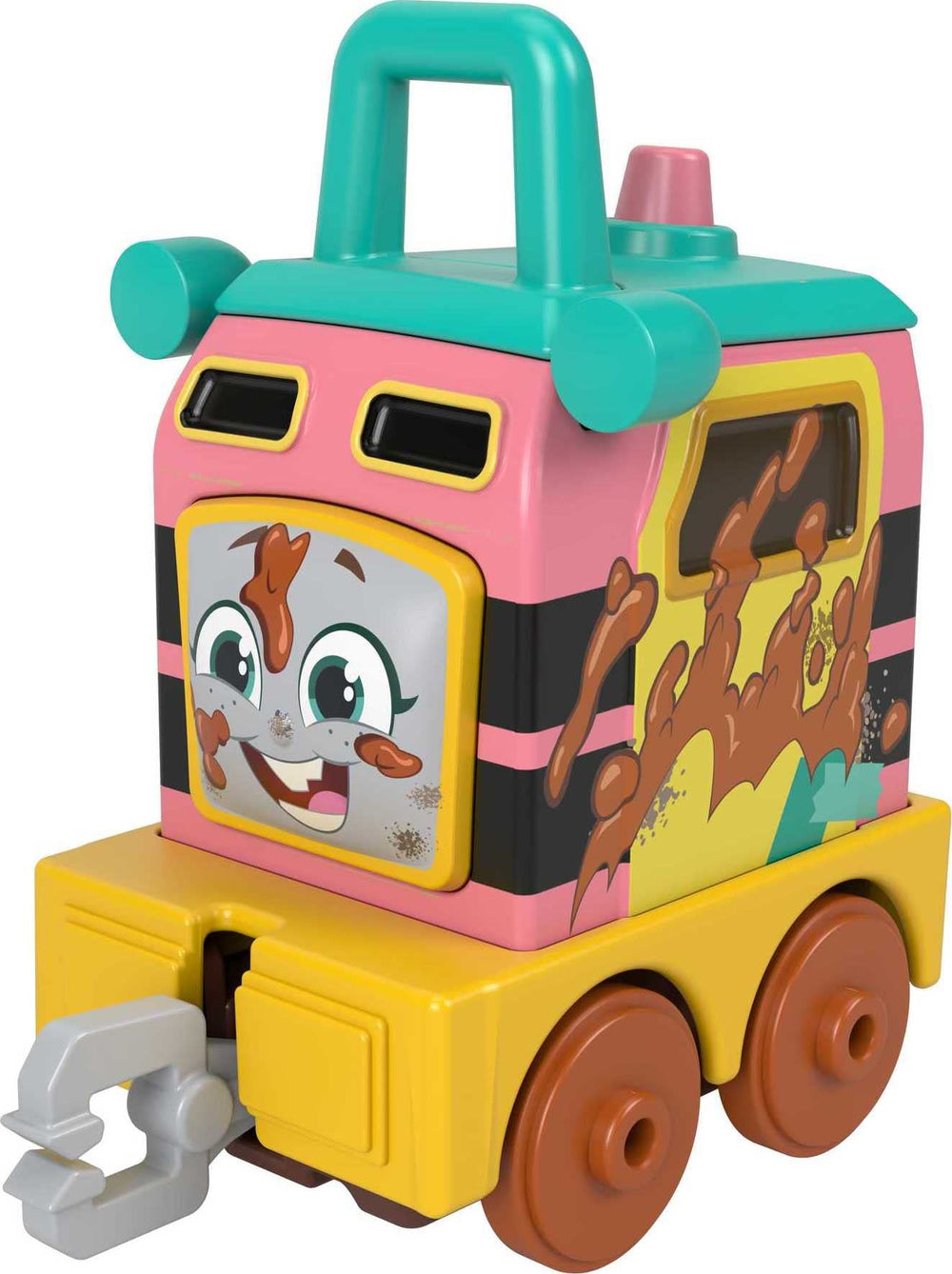 Thomas & Friends Sandy the Rail Speeder with mud-splatter details enhances pretend adventures.