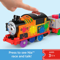 Thomas & Friends Nia engine top-button action for fast, engaging races