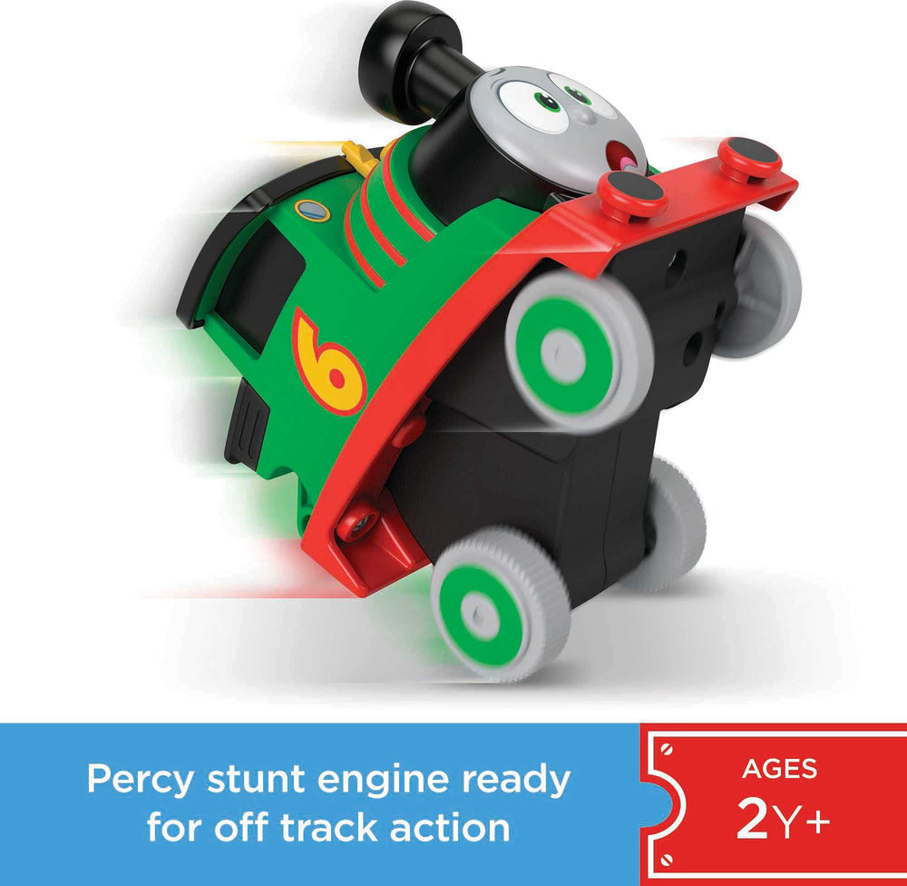 Thomas & Friends Percy engine side view for dynamic pretend racing.