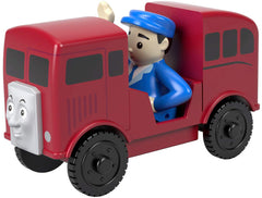 Thomas & Friends Wood Bertie with poseable figure offers ride-along adventures.
