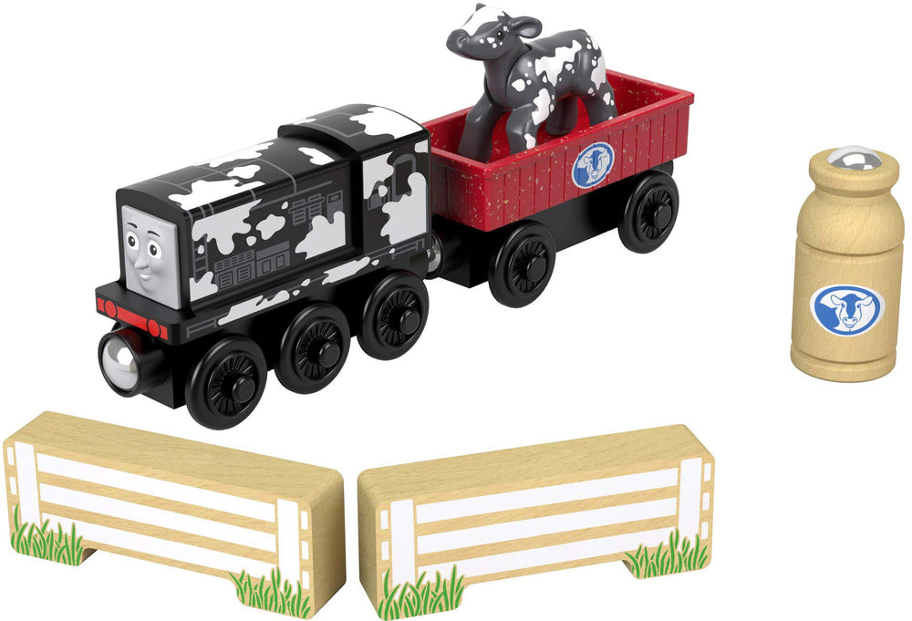 Thomas & Friends Wood Diesel's Dairy Drop-Off premium wooden construction for durable play