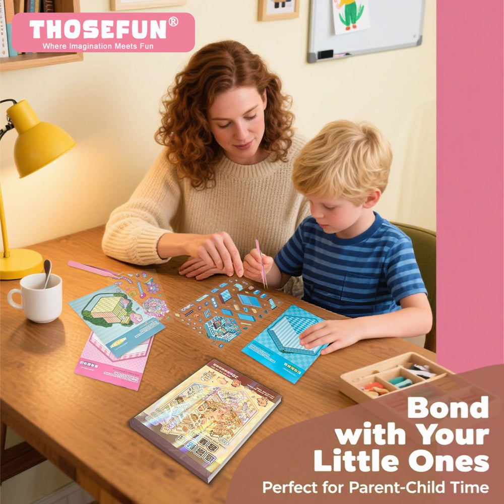THOSEFUN 3D Sticker Scene Book bedroom setup image featuring cozy scene