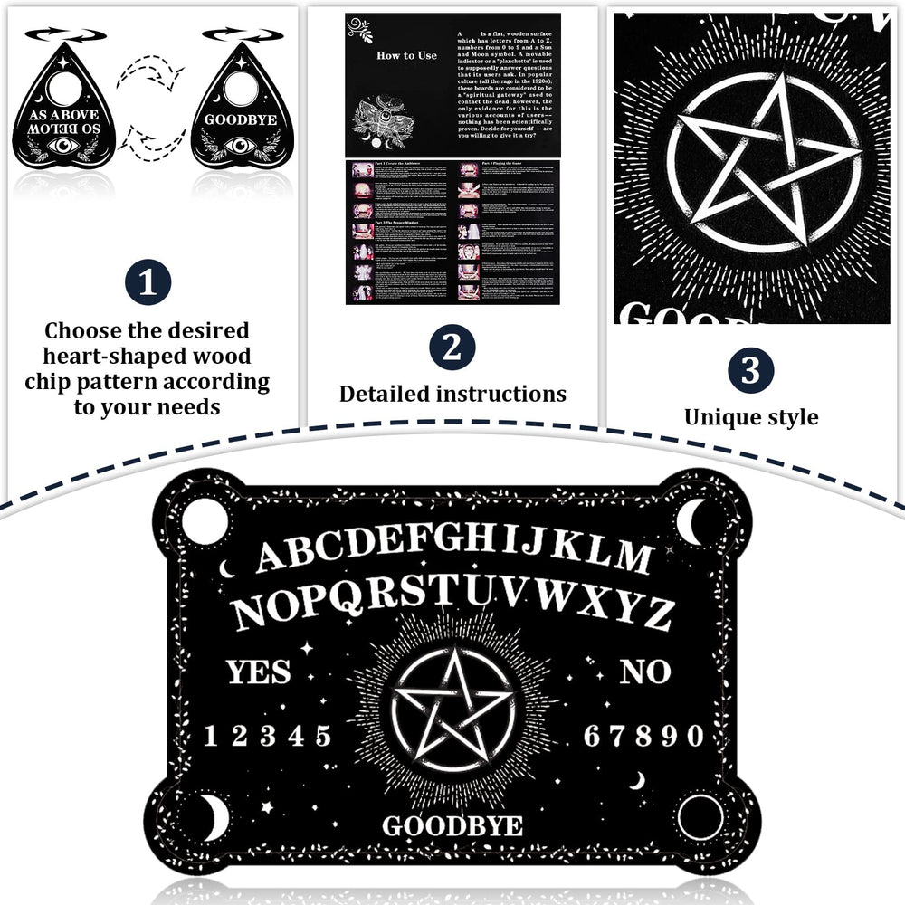 Threan planchette with guide wheel for smooth readings