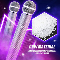 Threan stage microphone prop featuring a metal grill, durable for repeated performances.