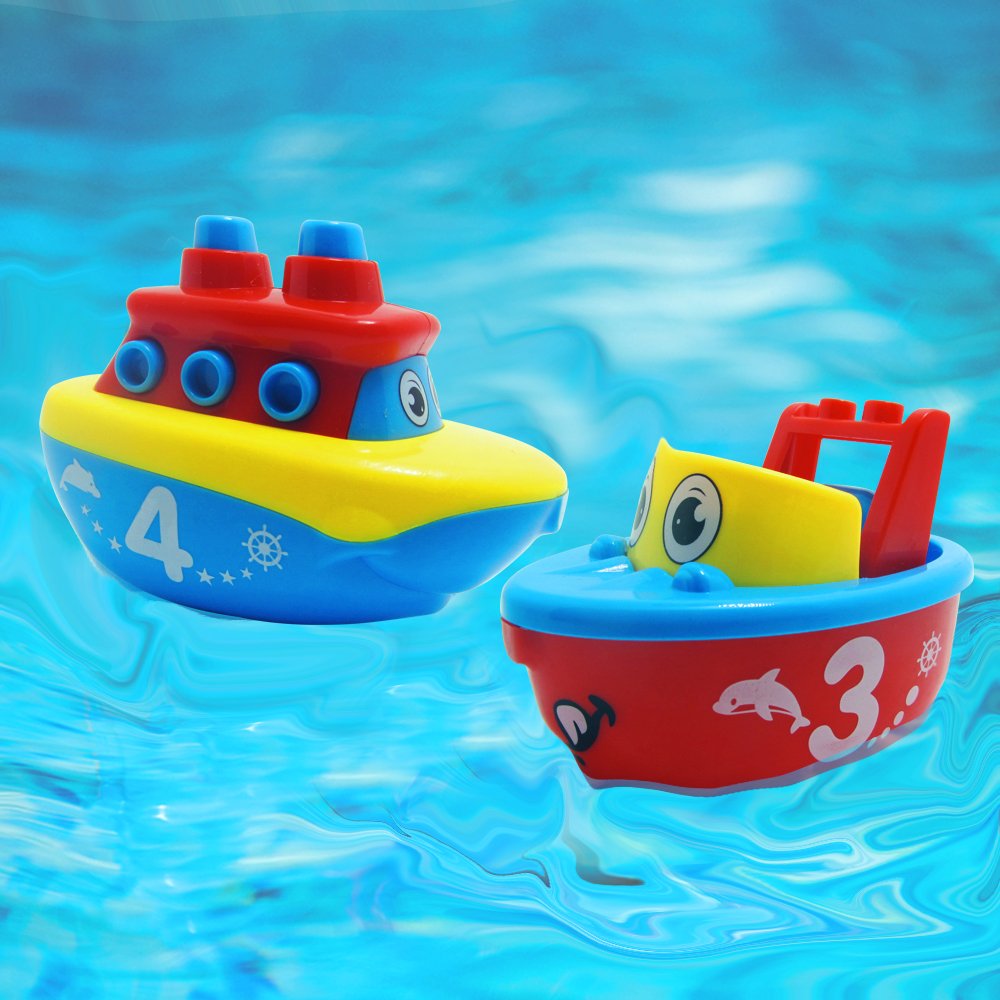Magnetic boats from 3 Bees & Me support sensory exploration and fine motor practice