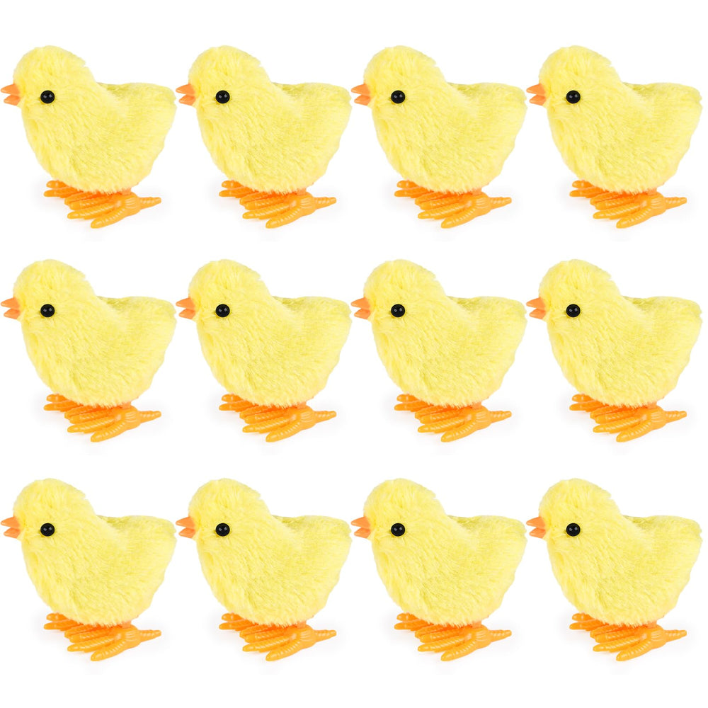 3 Otters wind-up chick toy in bright yellow for Easter egg fillers.