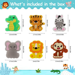 Threelf Jungle Animal Ring Elephant soft elastic fit and glow moments