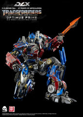 threezero Transformers Optimus Prime DLX action stand provides stable display angles