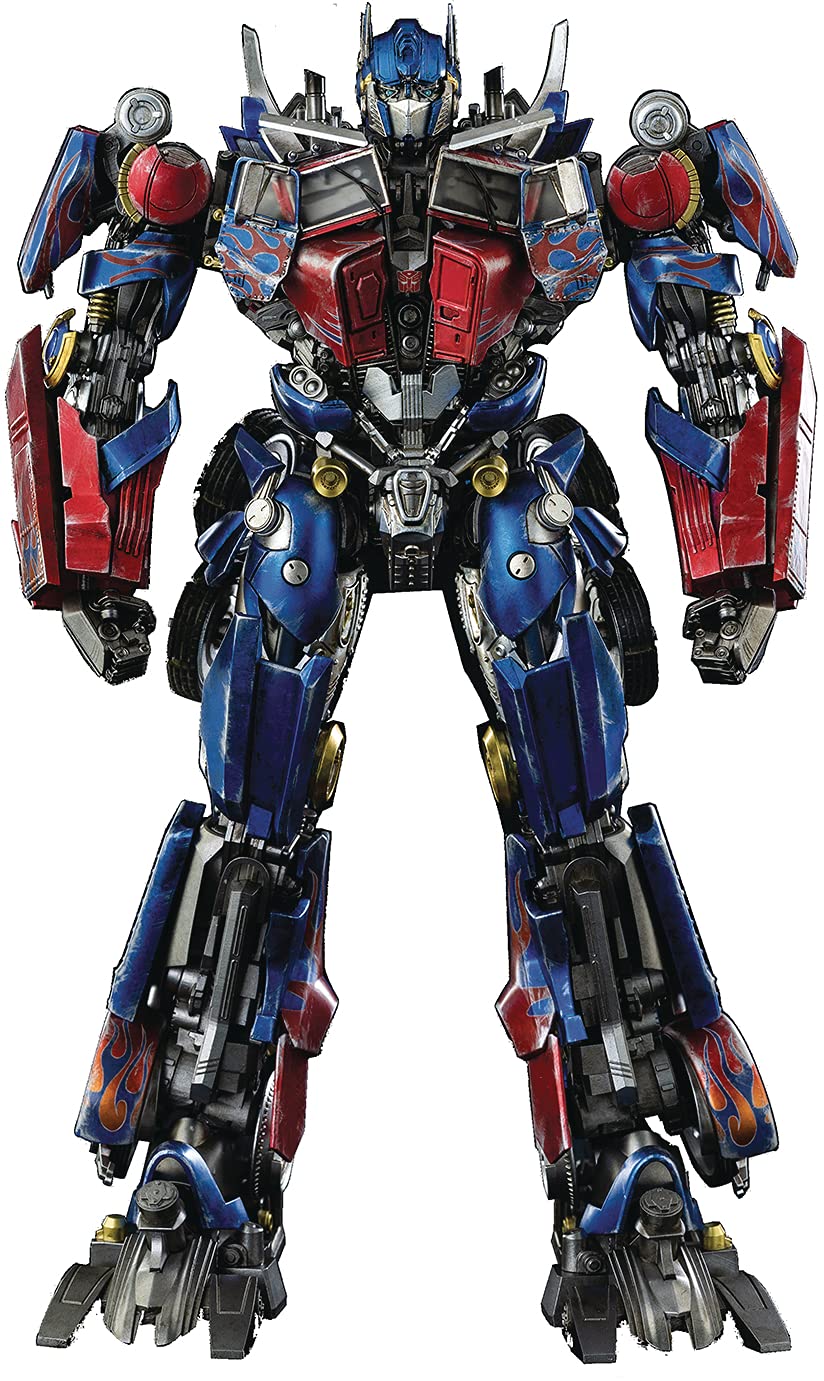 threezero Transformers Optimus Prime DLX front view showcasing articulated posing options for display