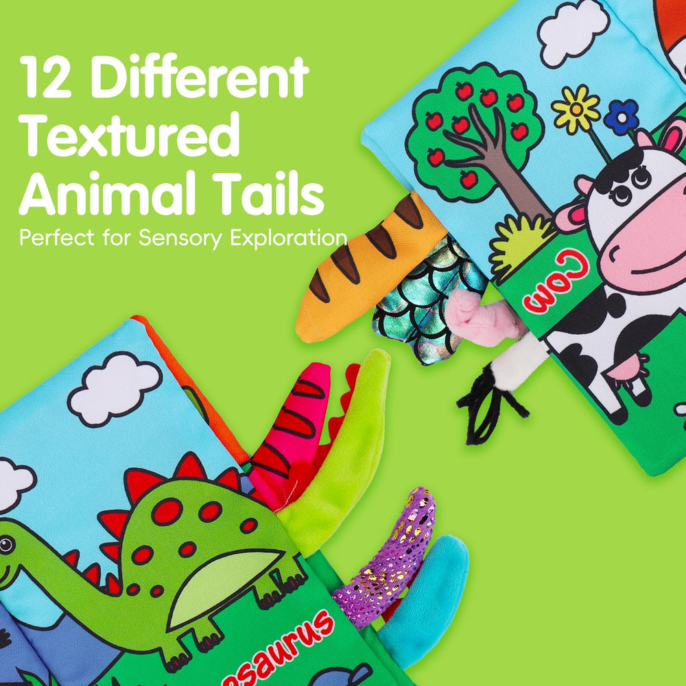Thremhoo farm tails design on the edge tail engages tactile discovery for babies
