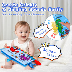 Thremhoo 13 textures tails page set promotes fine motor play.