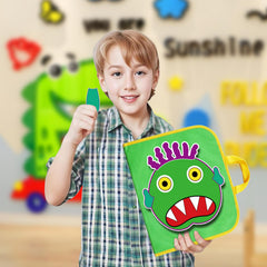 Thryvomniq Go Away Big Green Monster ears pieces enhance emotion cues in play