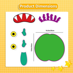 Thryvomniq Go Away Big Green Monster eyes for expressive play during storytime