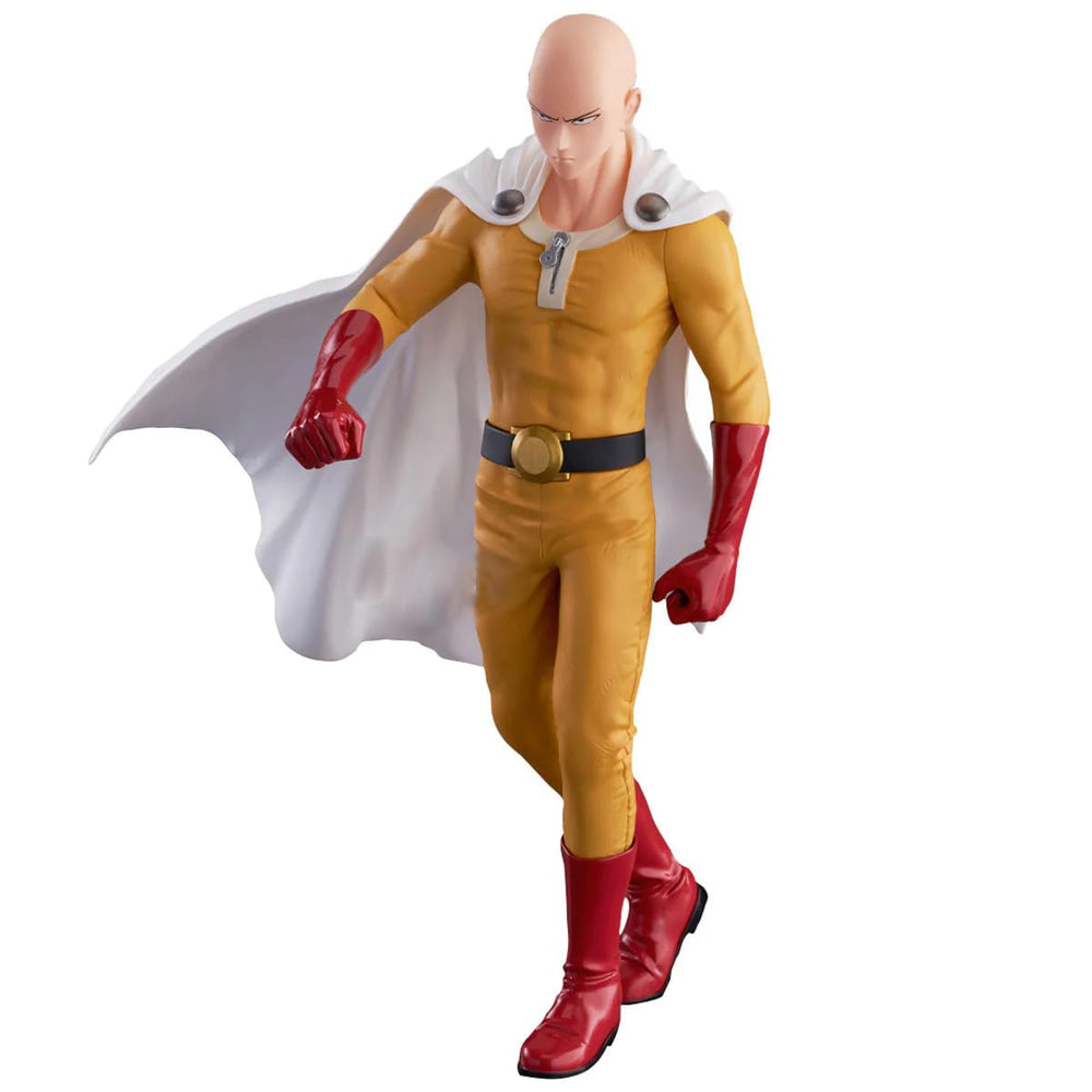Thunder Tech Grandista Saitama pose detail highlighting clean sculpt and vibrant paint.