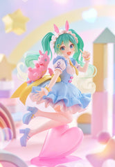 Thunder Tech Hatsune Miku x Rody AMP+ Fairy Tale figure back view reveals decorative motifs.