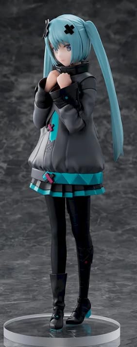 Thunder Tech Miku Broken Sekai pose adds dynamic charm to display cases.