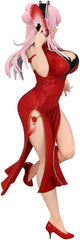 Thunder Tech Super Sonico China Dress side pose highlights elegant silhouette and pose versatility.